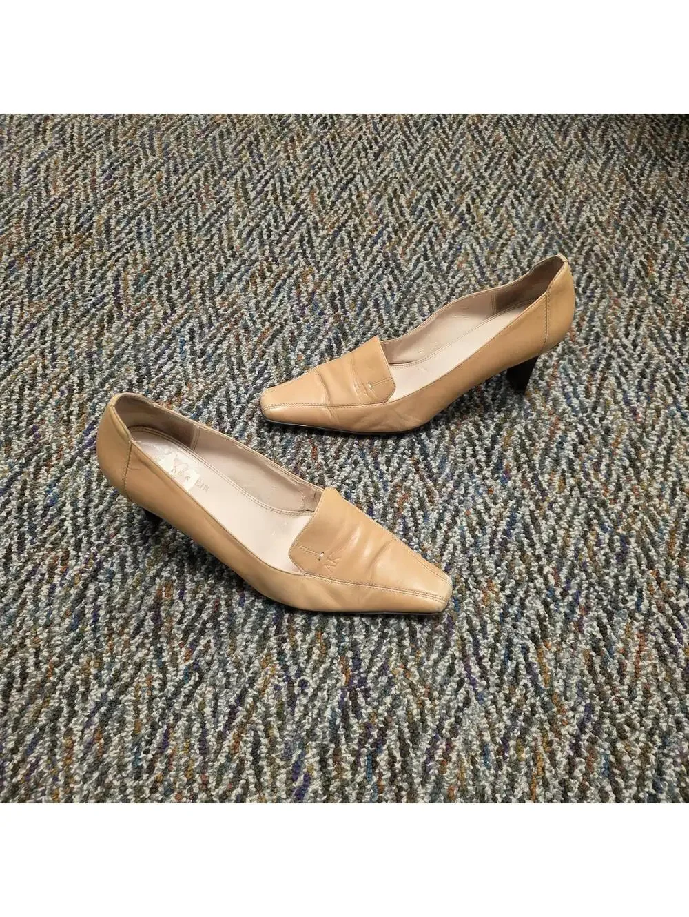 Anne Klein Fletcher Iflex Tan Leather Comfort Pump sz 8.5 US